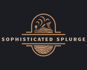 Wood Planer Carpentry logo design