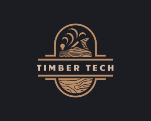 Wood Planer Carpentry logo design