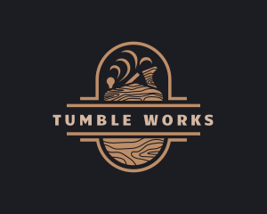 Wood Planer Carpentry logo design