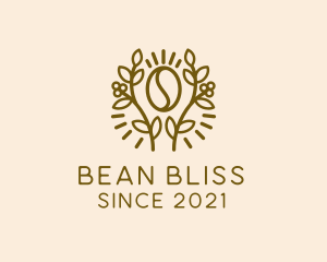 Coffee Bean Plant logo design