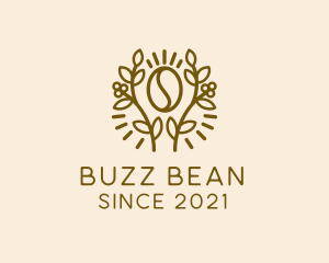 Coffee Bean Plant logo design