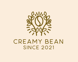 Coffee Bean Plant logo design