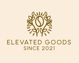 Coffee Bean Plant logo design