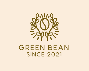 Coffee Bean Plant logo design