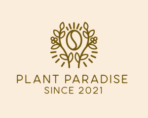 Coffee Bean Plant logo design