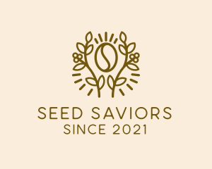 Coffee Bean Plant logo design