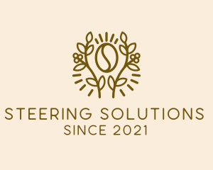 Coffee Bean Plant logo design