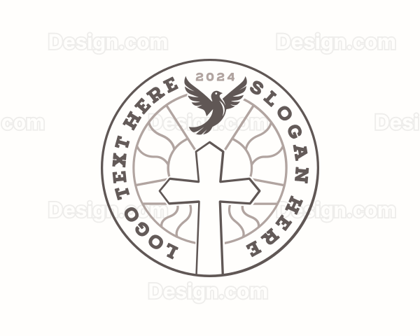 Christian Dove Cross Logo
