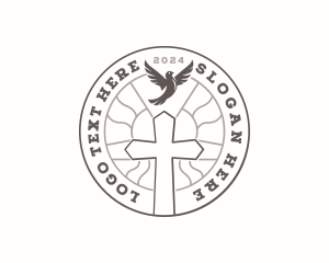 Christian Dove Cross Logo