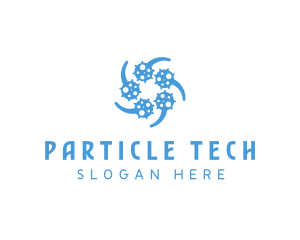 Virus Particles Transmission logo design