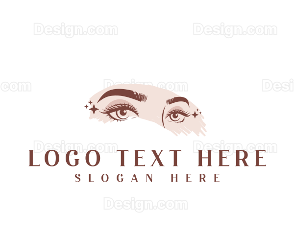 Elegant Cosmetic Eyelash Logo