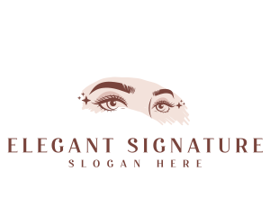 Elegant Cosmetic Eyelash logo design