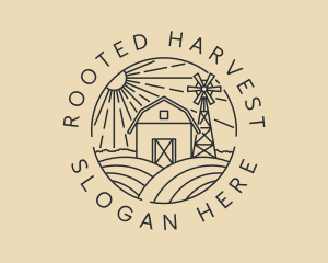 Farming Barn Field logo design