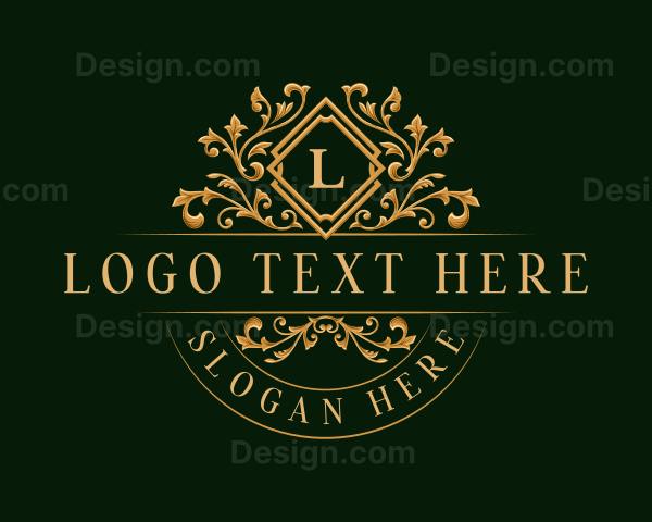 Royal Floral Leaf Logo