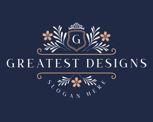 Floral Wedding Designer logo design