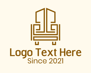 Geometric Wooden Armchair logo