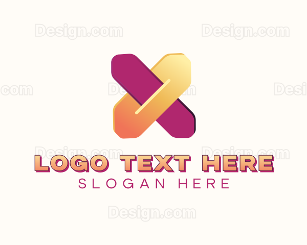 Professional Agency Letter X Logo