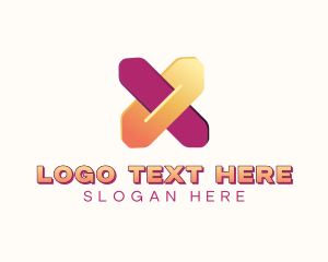 Professional Agency Letter X logo