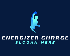 Human Energy Bolt logo design