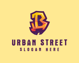 Street Graffiti Letter B  logo