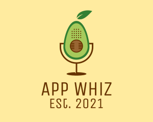 Avocado Podcast App  logo design