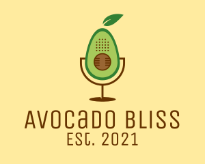 Avocado Podcast App  logo design