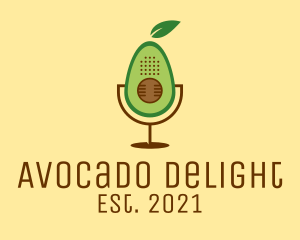 Avocado Podcast App  logo design