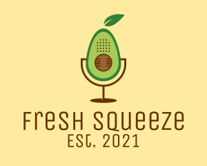 Avocado Podcast App  logo design