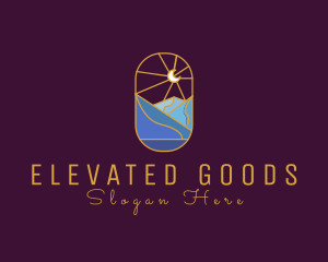 Stained Glass Moon Valley logo design