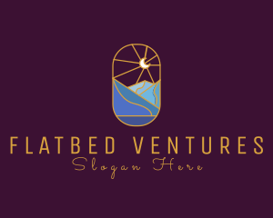 Stained Glass Moon Valley logo design