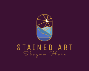 Stained Glass Moon Valley logo design