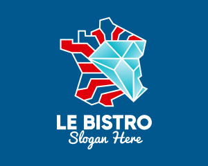 French Diamond Map logo