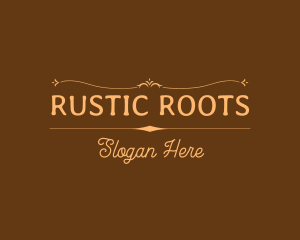 Ornate Rustic Fashion logo design