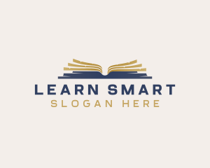 Book Learning Library logo design