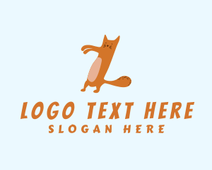 Playful Pet Cat Letter Z Logo