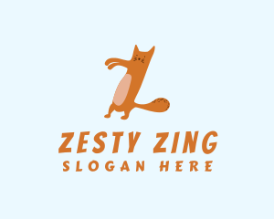 Playful Pet Cat Letter Z logo design