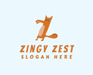 Playful Pet Cat Letter Z logo design