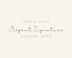 Elegant Script Stylist logo design