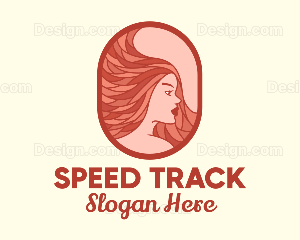 Red Hair Woman Logo