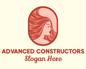 Red Hair Woman logo design