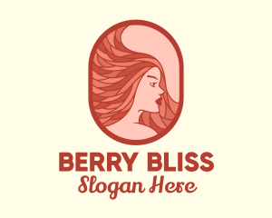 Red Hair Woman logo design