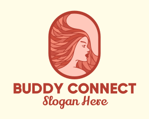 Red Hair Woman logo design