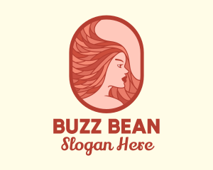 Red Hair Woman logo design