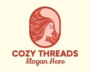 Red Hair Woman logo design