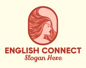 Red Hair Woman logo design