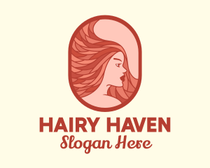 Red Hair Woman logo design