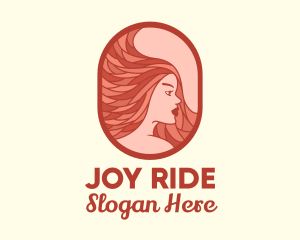 Red Hair Woman logo design