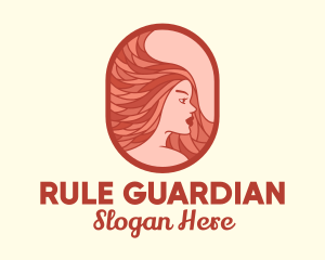 Red Hair Woman logo design