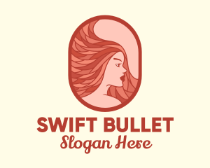 Red Hair Woman logo design