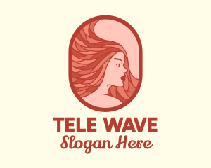 Red Hair Woman logo design